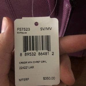 Purple Coach bag